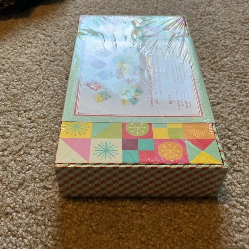Princeton Architectural Vintage Sparkle Paper Origami Festive Ornament Craft Set